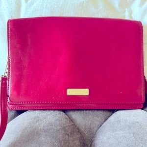 Hot pink Kate Spade cross body bag